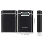 HAWEEL DIY 4 x 18650 Battery (Not Included) 10000mAh Power Bank Shell Box with 2 x USB Output & Display for iPhone, Galaxy, Sony, HTC, Google, Huawei, Xiaomi, Lenovo and other Smartphones, DIY 4x 18650 Batteries 10000mAh