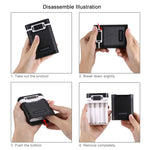 HAWEEL DIY 4 x 18650 Battery (Not Included) 10000mAh Power Bank Shell Box with 2 x USB Output & Display for iPhone, Galaxy, Sony, HTC, Google, Huawei, Xiaomi, Lenovo and other Smartphones, DIY 4x 18650 Batteries 10000mAh