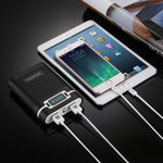 HAWEEL DIY 4 x 18650 Battery (Not Included) 10000mAh Power Bank Shell Box with 2 x USB Output & Display for iPhone, Galaxy, Sony, HTC, Google, Huawei, Xiaomi, Lenovo and other Smartphones, DIY 4x 18650 Batteries 10000mAh