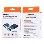 HAWEEL DIY 4 x 18650 Battery (Not Included) 10000mAh Power Bank Shell Box with 2 x USB Output & Display for iPhone, Galaxy, Sony, HTC, Google, Huawei, Xiaomi, Lenovo and other Smartphones, DIY 4x 18650 Batteries 10000mAh