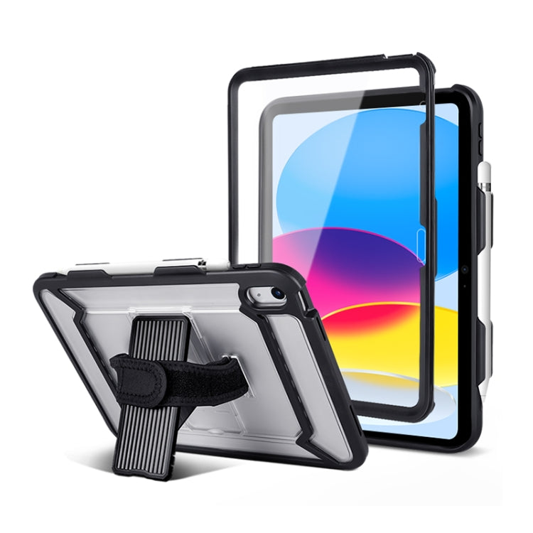 غطاء لوحي مقاوم للصدمات يغطي الجسم بالكامل 360 مع قبضة وحامل وفتحة قلم لجهاز iPad الجيل العاشر 10.9 2022