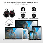 سماعات أذن رياضية لاسلكية بتقنية إلغاء الضوضاء DSP Bluetooth V5.0 مع علبة شحن BTH-V5، متوافقة مع iPhone وأندرويد