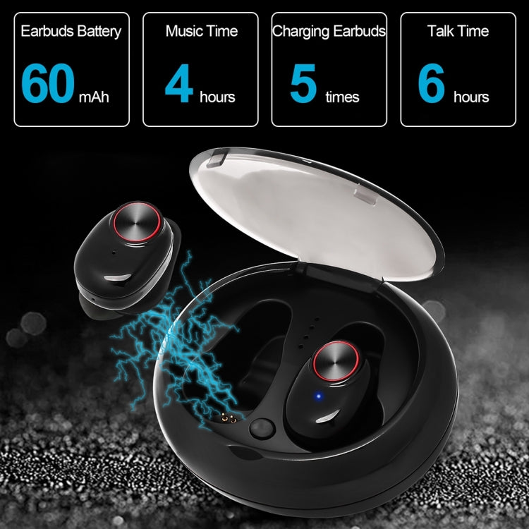 سماعات أذن رياضية لاسلكية بتقنية إلغاء الضوضاء DSP Bluetooth V5.0 مع علبة شحن BTH-V5، متوافقة مع iPhone وأندرويد