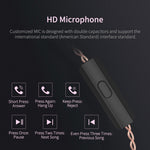 سماعة أذن KZ ZSN Circle Iron رباعية النواة مع تحكم سلكي، باس ميغا HiFi داخل الأذن مع ميكروفون
