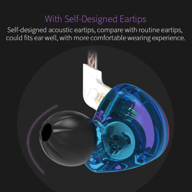 سماعة أذن KZ ZST Circle Iron داخل الأذن مع باس ميغا MP3 مزدوجة الوحدة بدون ميكروفون