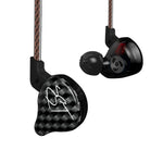 سماعة أذن KZ ZST Circle Iron داخل الأذن مع باس ميغا MP3 مزدوجة الوحدة بدون ميكروفون