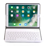 حافظة تابلت جلدية مع لوحة مفاتيح بلوتوث قابلة للفصل فائقة النحافة لجهاز iPad 10.2 بوصة مع وظيفة حامل A102، ذهبي، ذهبي وردي، أسود، أزرق داكن