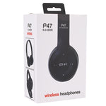 سماعة رأس بلوتوث لاسلكية قابلة للطي P47 مع منفذ صوت 3.5 مم، تدعم MP3 / المكالمات، P47 أسود، P47 أزرق، P47 أحمر، P47 أبيض، P47 أخضر