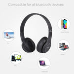 سماعة رأس بلوتوث لاسلكية قابلة للطي P47 مع منفذ صوت 3.5 مم، تدعم MP3 / المكالمات، P47 أسود، P47 أزرق، P47 أحمر، P47 أبيض، P47 أخضر
