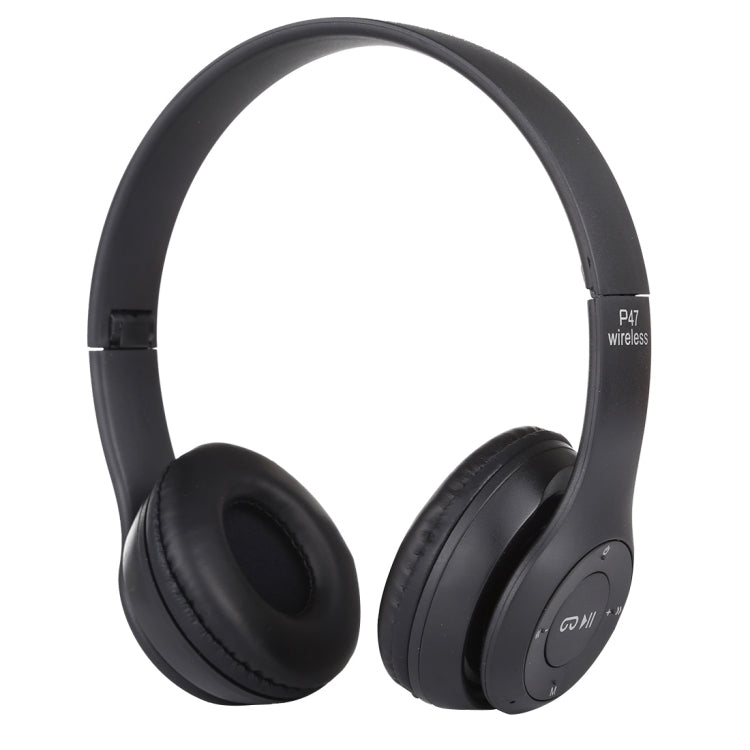 سماعة رأس بلوتوث لاسلكية قابلة للطي P47 مع منفذ صوت 3.5 مم، تدعم MP3 / المكالمات، P47 أسود، P47 أزرق، P47 أحمر، P47 أبيض، P47 أخضر