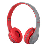 سماعة رأس بلوتوث لاسلكية قابلة للطي P47 مع منفذ صوت 3.5 مم، تدعم MP3 / المكالمات، P47 أسود، P47 أزرق، P47 أحمر، P47 أبيض، P47 أخضر