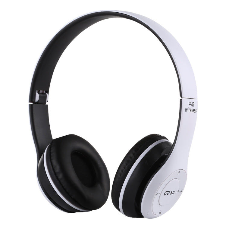سماعة رأس بلوتوث لاسلكية قابلة للطي P47 مع منفذ صوت 3.5 مم، تدعم MP3 / المكالمات، P47 أسود، P47 أزرق، P47 أحمر، P47 أبيض، P47 أخضر