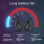 سماعة أذن بلوتوث لاسلكية G10 TWS Bluetooth 5.0 مع صندوق شحن، تدعم الشاشة الرقمية والمكالمات عالية الدقة وبنك الطاقة، G10