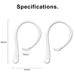 خطاف أذن سيليكون مضاد للضياع لسماعات AirPods 1 / 2 / Pro
