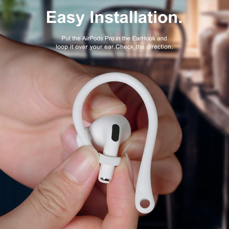 خطاف أذن سيليكون مضاد للضياع لسماعات AirPods 1 / 2 / Pro