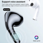 سماعة أذن بلوتوث مقاومة للماء IPX4 من لينوفو LivePods LP40 TWS مع صندوق شحن، تدعم اللمس والمكالمات عالية الدقة وسيري وتبديل السيد والعبد، LivePods LP40