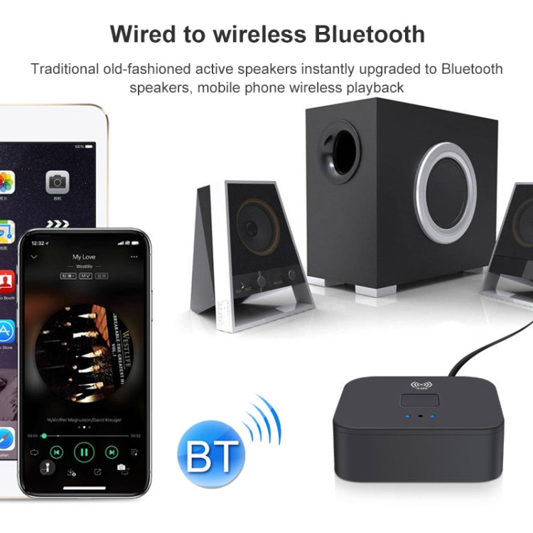 مستقبل بلوتوث B11 5.0 مع AUX وNFC إلى محول صوت 2 × RCA، B11