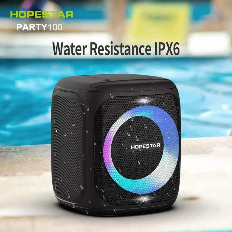 مكبر صوت بلوتوث محمول مقاوم للماء HOPESTAR Party100 Bluetooth 5.0 مع وظيفة شحن الهاتف المحمول، Party100 (أخضر)