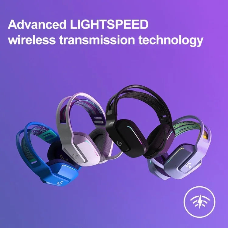 سماعة رأس ألعاب لاسلكية RGB من لوجيتك G733 LIGHT SPEED