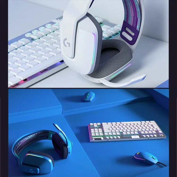 سماعة رأس ألعاب لاسلكية RGB من لوجيتك G733 LIGHT SPEED