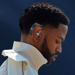 سماعة أذن بلوتوث 5.2 ذكية بنمط تعليق للأذن مع عرض رقمي LED وصندوق شحن V12