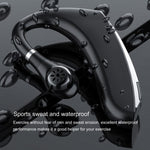 سماعة أذن بلوتوث DS800 5.0 بتصميم تعليق عالمي للأذن، رياضية للأعمال، لاسلكية، النسخة المطورة، النسخة المطورة (أسود)، النسخة المطورة (أحمر)