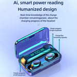 سماعة أذن بلوتوث F9-5C من سلسلة ماكارون مع ضوء تنفس بأربعة أشرطة + شاشة رقمية وتقليل الضوضاء، F9-5C ماكارون ضوء بأربعة أشرطة أزرق داكن، F9-5C ماكارون ضوء بأربعة أشرطة وردي، F9-5C ماكارون ضوء بأربعة أشرطة أزرق فاتح، F9-5C ماكارون ضوء بأربعة أشرطة أصفر