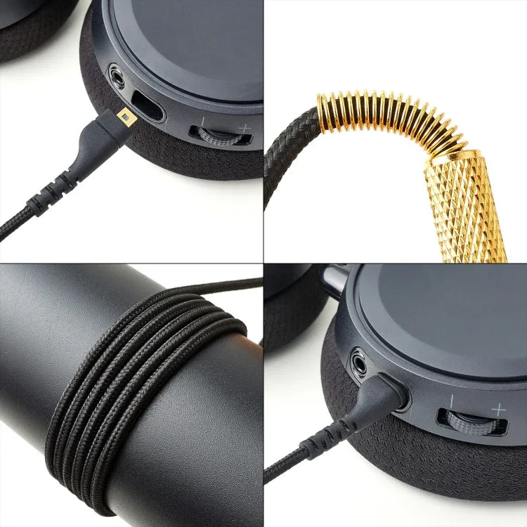 كابل صوت سماعة رأس ZS0170 لسماعات SteelSeries Arctis 3 5 7 Pro، ZS0170 أسود