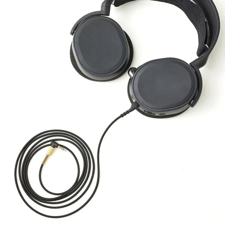 كابل صوت سماعة رأس ZS0170 لسماعات SteelSeries Arctis 3 5 7 Pro، ZS0170 أسود