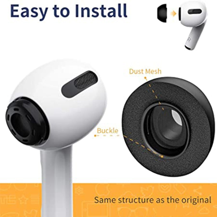 وسادات أذن من رغوة بطيئة الارتداد لسماعات AirPods Pro، الحجم: M