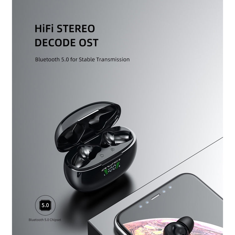 سماعة رأس رياضية بلوتوث TWS حقيقية مع عرض LED وحافظة شحن awei T15P Bluetooth V5.0، T15P
