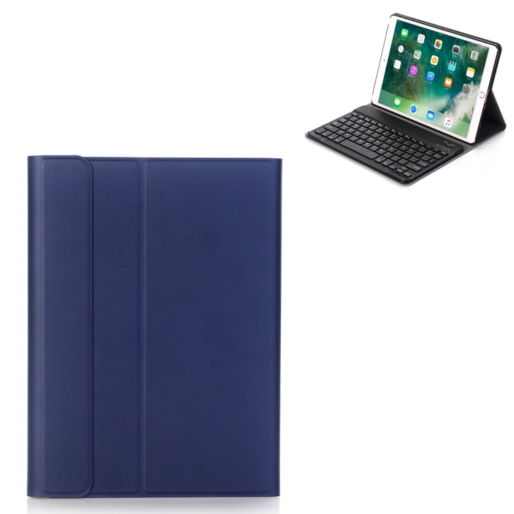 حافظة تابلت جلدية مع لوحة مفاتيح بلوتوث ABS قابلة للفصل فائقة النحافة Bluetooth 3.0 لجهاز iPad Air / Pro 10.5 بوصة (2019)، مع حامل A09