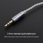 كابل سماعات مطلي بالفضة TRN مع توصيل A2DC لسماعات TRN V10 V20، A2DC