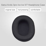 زوج واحد من أغطية واقية إسفنجية جلدية لسماعة Steelseries Arctis 3 Pro / Ice 5 / Ice 7 (أبيض)، IP6D2519A، IP6D2519B، IP6D2519C، IP6D2519D، IP6D2519E، IP6D2519F