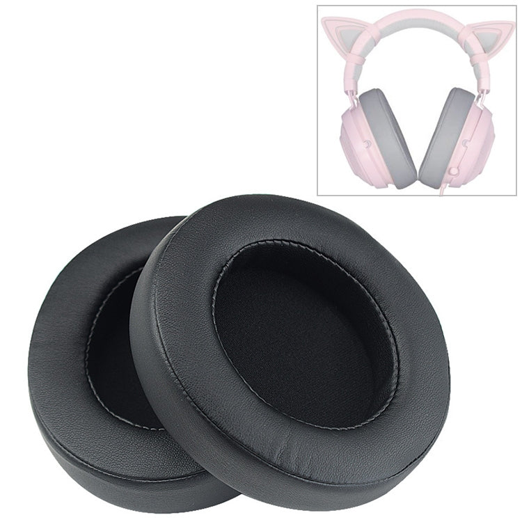 قطعتان غطاء إسفنجي شبكي أسود لحشوة سماعة Razer Kraken 7.1 V2 Pro، بديل وسادات الأذن، لرازر Kraken 7.1 V2 Pro (شبكة سوداء)