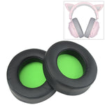قطعتان غطاء إسفنجي شبكي أخضر لحشوة سماعة Razer Kraken 7.1 V2 Pro، بديل وسادات الأذن، لرازر Kraken 7.1 V2 Pro (شبكة خضراء)