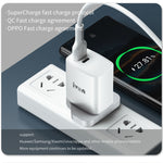 IVON AD52 18 واط USB-C / Type-C + USB منفذ مزدوج شاحن سريع PD