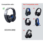 2 قطع غطاء وسائد سماعة بديل بدون شبكة لسوني PS4 7.1 PlayStation Platinum CECHYA-0090