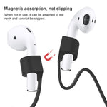 حبل مغناطيسي من السيليكون مضاد للضياع لسماعات بلوتوث لاسلكية لسماعات Apple AirPods 1 / 2