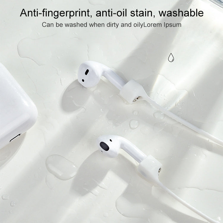 حبل مغناطيسي من السيليكون مضاد للضياع لسماعات بلوتوث لاسلكية لسماعات Apple AirPods 1 / 2