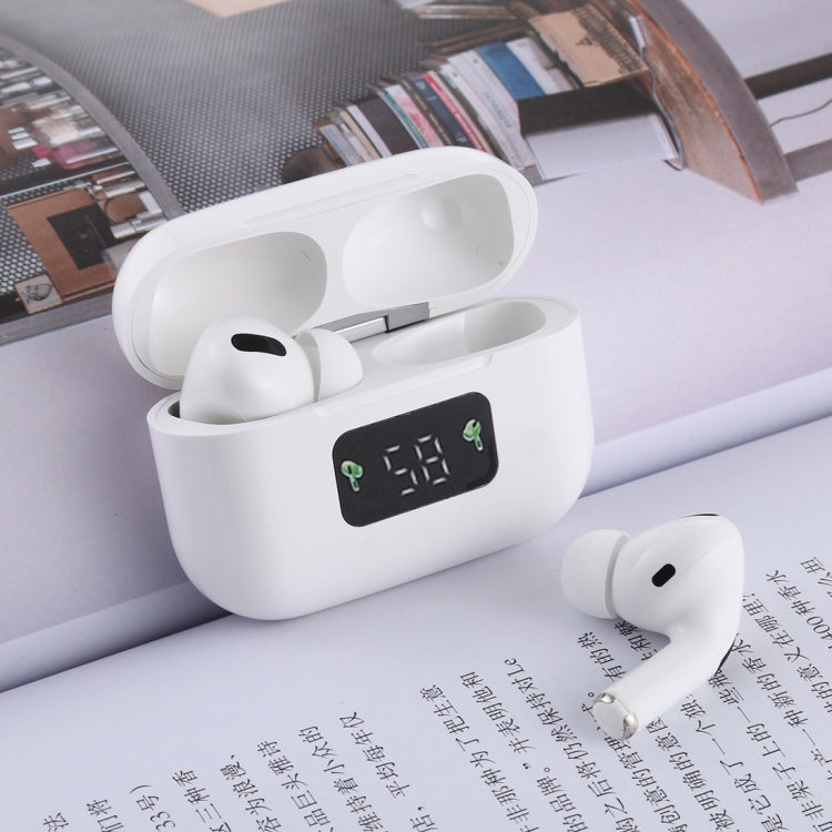 سماعة أذن بلوتوث لاسلكية تعمل باللمس i58 TWS Bluetooth 5.0 لنظام IOS مع صندوق شحن بجذب مغناطيسي وشاشة رقمية ذكية، تدعم Siri