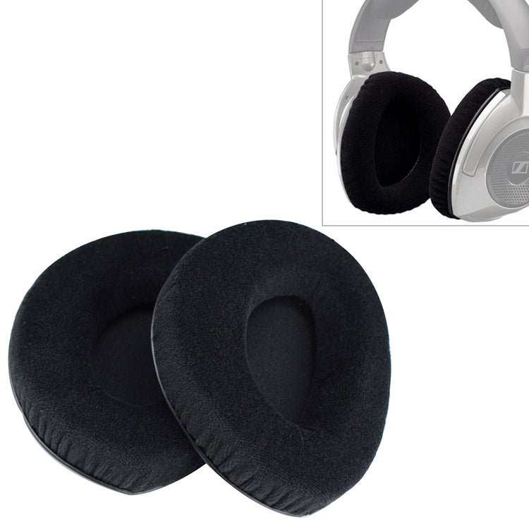 قطعتان لغطاء إسفنجي من الفلانيل لسماعات Sennheiser RS160 / 170 / HDR170 / 180 / 160، وسادات أذن بديلة بدون مشبك، من الفلانيل
