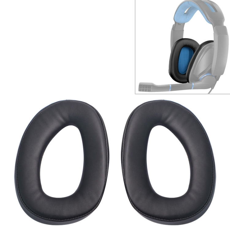 2 قطع لغلاف وسادة سماعة Sennheiser GSP300 / GSP301 / GSP302 / GSP303 / GSP350، غطاء واقي بدون شبكة