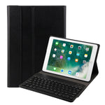 لوحة مفاتيح FT-1030 بتقنية Bluetooth 3.0 من ABS بنسيج مصقول + غطاء لوحي من الجلد بنسيج جلدي لجهاز iPad Air / Air 2 / iPad Pro مقاس 9.7 بوصة، مع تعديل زاوية بثلاث مستويات / مغناطيسي / وظيفة النوم، FT-1030D