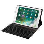 لوحة مفاتيح FT-1030 بتقنية Bluetooth 3.0 من ABS بنسيج مصقول + غطاء لوحي من الجلد بنسيج جلدي لجهاز iPad Air / Air 2 / iPad Pro مقاس 9.7 بوصة، مع تعديل زاوية بثلاث مستويات / مغناطيسي / وظيفة النوم، FT-1030D