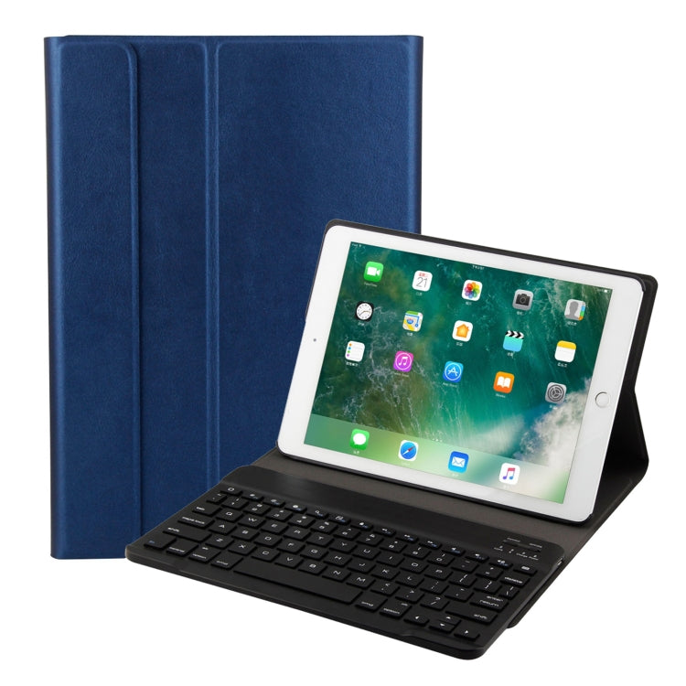 لوحة مفاتيح FT-1030 بتقنية Bluetooth 3.0 من ABS بنسيج مصقول + غطاء لوحي من الجلد بنسيج جلدي لجهاز iPad Air / Air 2 / iPad Pro مقاس 9.7 بوصة، مع تعديل زاوية بثلاث مستويات / مغناطيسي / وظيفة النوم، FT-1030D