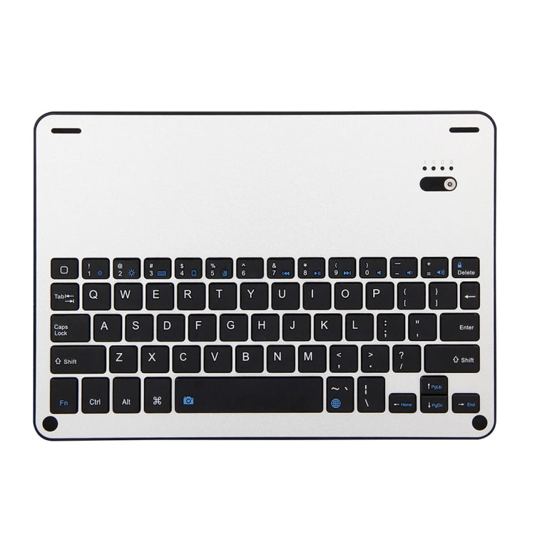 لوحة مفاتيح قابلة للفصل FT-1038B بلوتوث 3.0 من سبائك الألمنيوم + غطاء جلدي بنسيج جلد الحمل لجهاز iPad Air / Air 2 / iPad Pro بحجم 9.7 بوصة، مع مقاومة الماء / تعديل زاوية بثلاثة مستويات / مغناطيسي / وظيفة النوم، FT-1038B