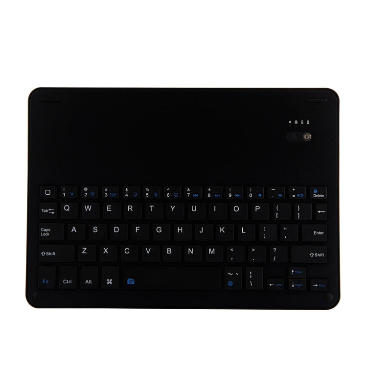 لوحة مفاتيح قابلة للفصل FT-1038E بلوتوث 3.0 من سبائك الألمنيوم + غطاء جلدي بنسيج جلد الحمل لجهاز iPad Air / Air 2 / iPad Pro بحجم 9.7 بوصة، مع فتحة قلم / مقاومة الماء / تعديل زاوية بثلاثة مستويات / مغناطيسي / وظيفة النوم، FT-1038E