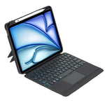 غطاء لوحة مفاتيح بلوتوث مضيء قابل للفصل والدوران T11B-AS لجهاز iPad Air 11 2024 / Air 5 / Air 4 10.9 / Pro 11 2022 2021 2020 2018، لجهاز iPad Air 11 2025 / Air 11 2024 / Air 5 / Air 4 10.9 / Pro 11 2022 2021 2020 2018