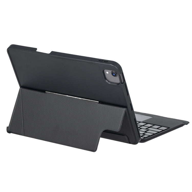 غطاء لوحة مفاتيح بلوتوث مضيء قابل للفصل والدوران T11B-AS لجهاز iPad Air 11 2024 / Air 5 / Air 4 10.9 / Pro 11 2022 2021 2020 2018، لجهاز iPad Air 11 2025 / Air 11 2024 / Air 5 / Air 4 10.9 / Pro 11 2022 2021 2020 2018